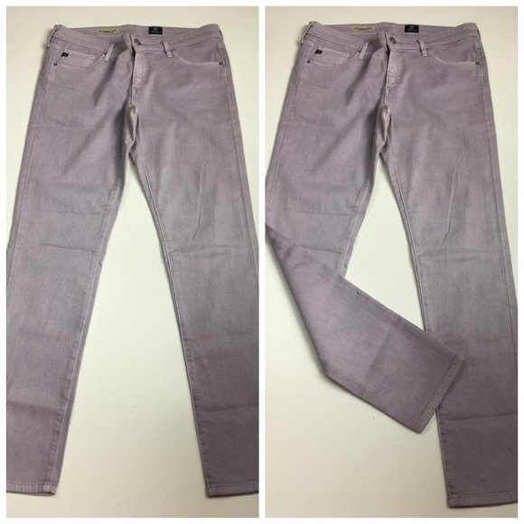 AG ADRIANO GOLDSCHMIED 5 Pocket Purple The Legging Super Skinny Ankle Jeans - Picture 1 of 13
